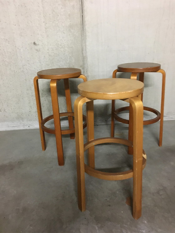 Image 1 of 3x Artes Alvar Aalto high stool