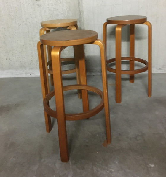 Image 1 of 3x Artes Alvar Aalto high stool