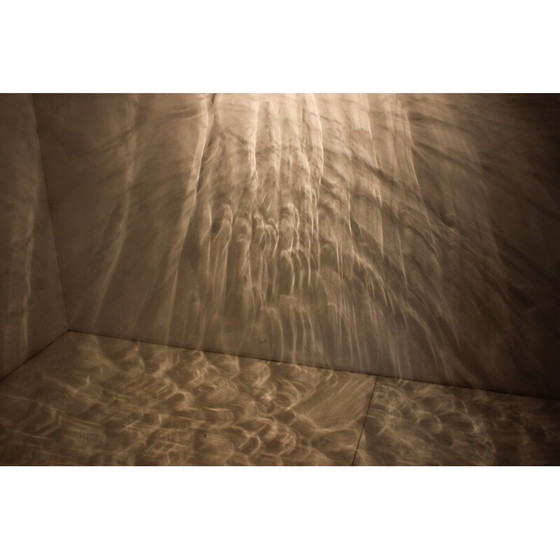 Image 1 of Vintage glass and metal pendant lamp, Czechoslovakia 1970s