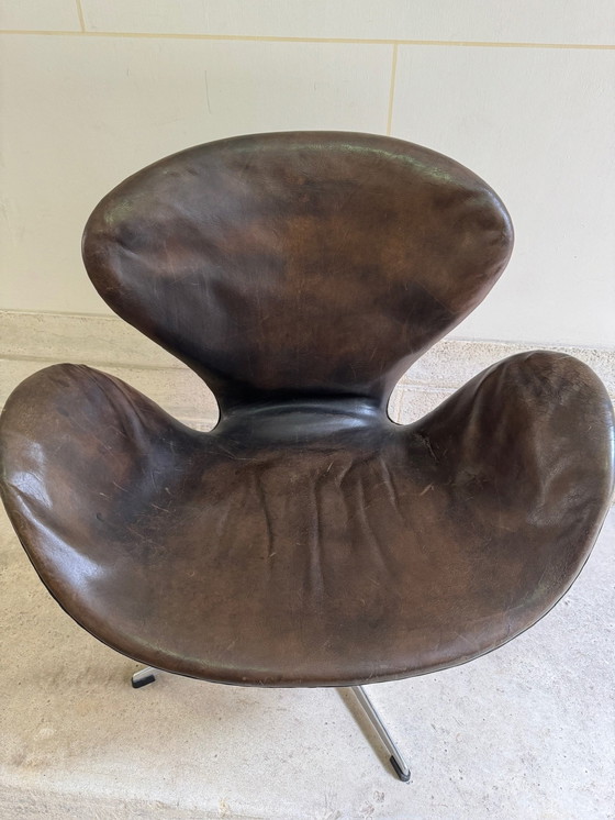 Image 1 of Swan armchair Arne Jacobsen For Fritz Hansen 1st Edition.