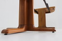 Vintage Danish oval extendable dining table made of solid teak wood 