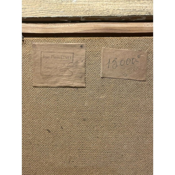 Image 1 of Oil on vintage panel by Jean Pierre Levet