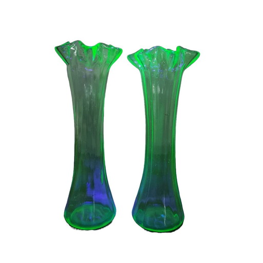 Vintage Uranium Vases 1930s