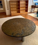 Table basse vintage en ardoise