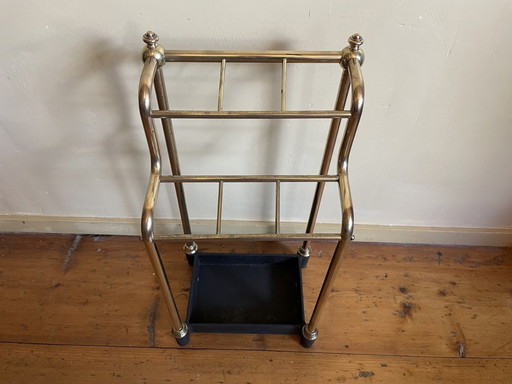 Vintage Umbrella Stand Umbrella Stand Brass Art Deco 1930s French