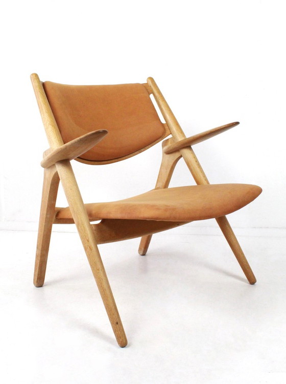 Image 1 of Fauteuil Sawbuck CH28 par Hans J Wegner pour Carl Hansen & Son