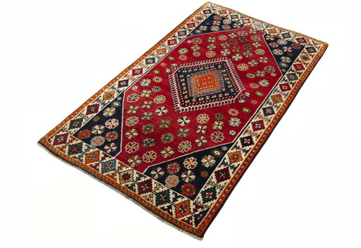 Hand-knotted Shiraz Ghashghai Rug - 204 X 115 Cm