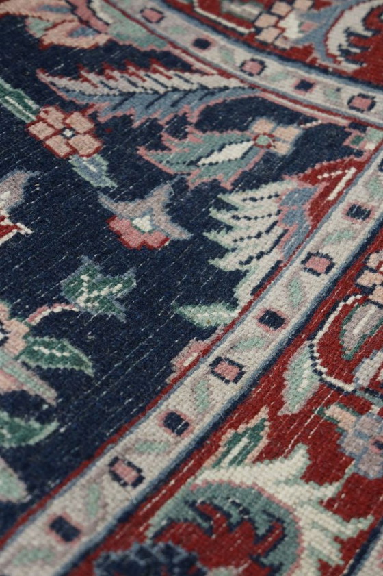 Image 1 of Blue Oriental carpet/ rug with a floral pattern, 150 x 90 cm