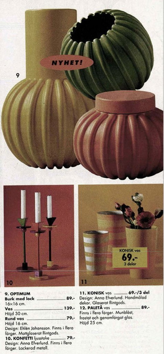 Image 1 of Vaso vintage retrò Ikea Optimum 1990 postmoderno