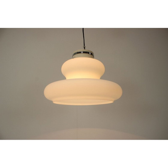 Image 1 of Vintage glass suspension by Napako, Czech 1960