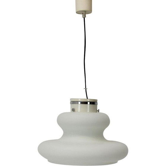 Image 1 of Vintage glass suspension by Napako, Czech 1960