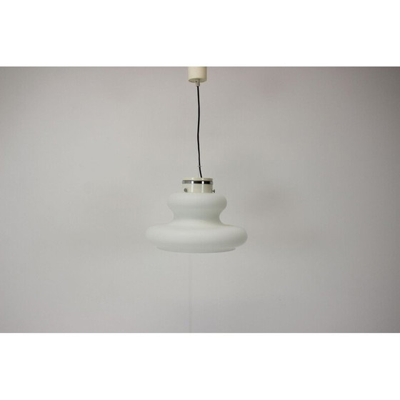 Image 1 of Vintage glass suspension by Napako, Czech 1960