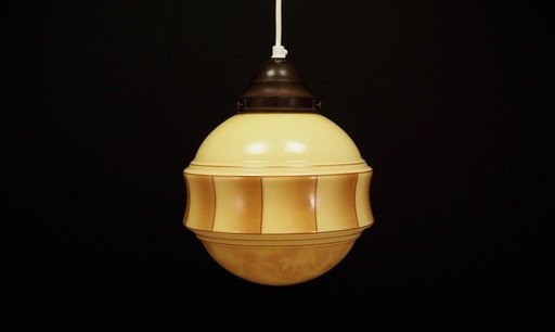 Glass Pendant Lamp, Danish Design, 1970S, Production: Denmark