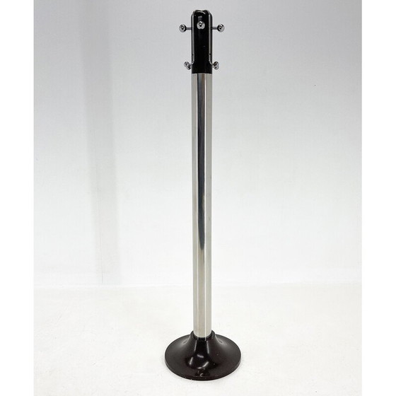 Image 1 of Mid-Century Italian Chrome & Wood Coat Hanger