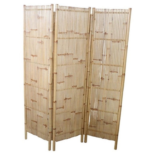 3-Panel Bamboo Screen, 1980S