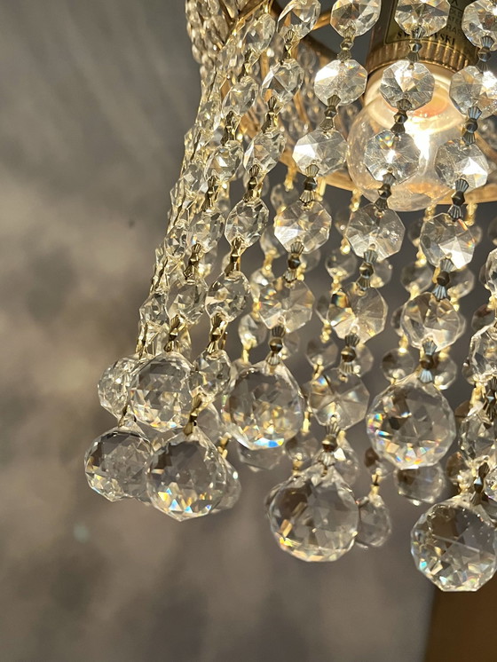 Image 1 of Set Branded Swarovski Chandeliers Pendant Lamps Crystal