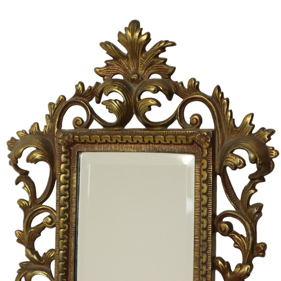 Image 1 of Petit miroir français en laiton