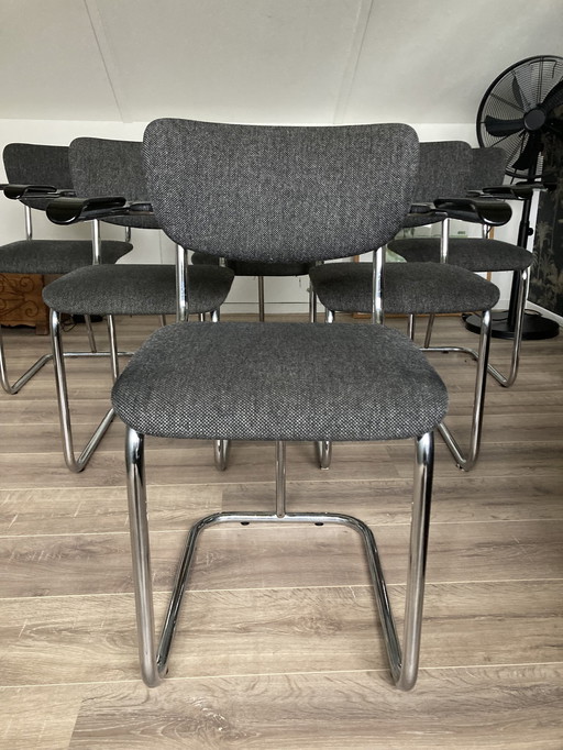 Gispen G207 Chairs. 7 Pieces