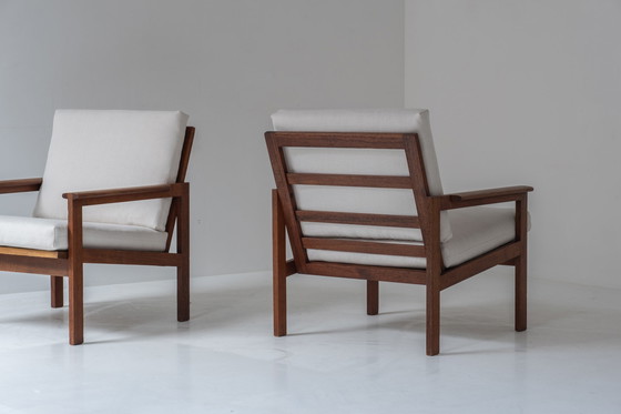 Image 1 of Set of two easy chairs designed by Illum Wikkelsø for N. Eilersen, Denmark 1959. 