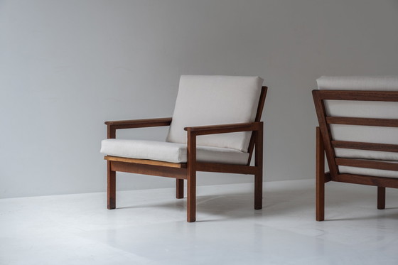 Image 1 of Set of two easy chairs designed by Illum Wikkelsø for N. Eilersen, Denmark 1959. 