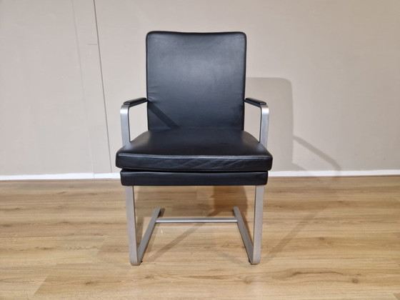 Image 1 of 4X Hulsta D13 Chairs - Dining Chairs - Black Leather-Design