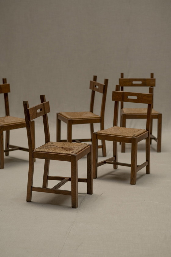 Image 1 of Brutalist Dining Chair Set