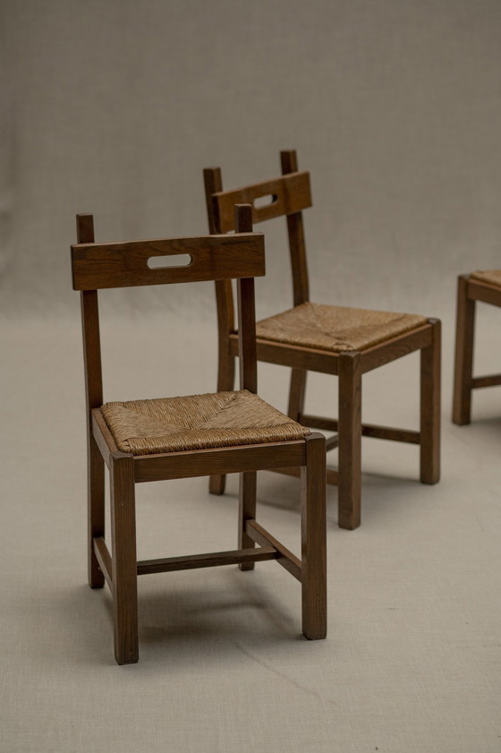 Image 1 of Brutalist Dining Chair Set