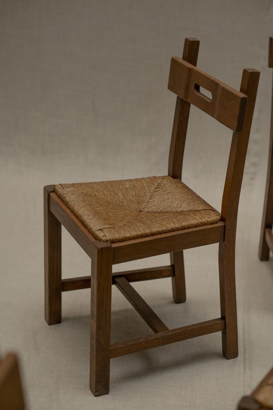 Image 1 of Brutalist Dining Chair Set