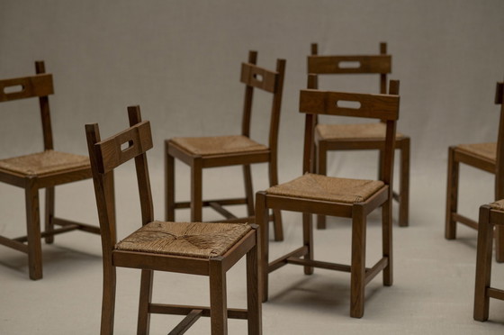 Image 1 of Brutalist Dining Chair Set