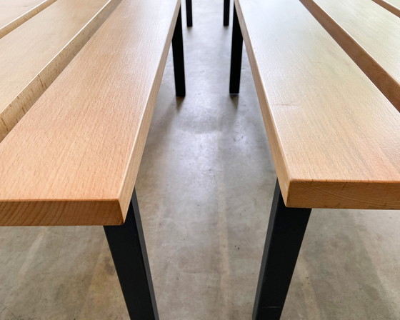 Image 1 of 2x van Esch Tertio bench by Gerard Kerklaan