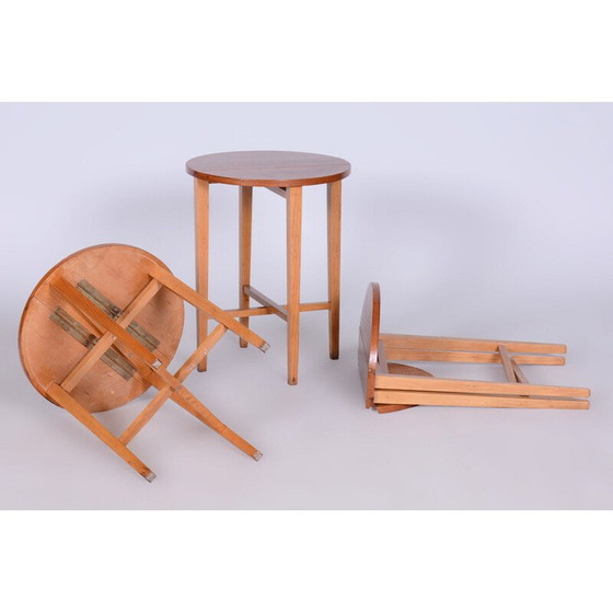 Image 1 of Mid century beechwood nesting tables by Poul Hundevad, Czech 1960s