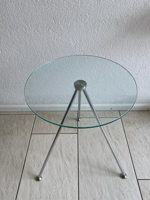 Design glass side table