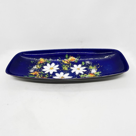 Image 1 of Vintage enameled platter, Germany 1960s