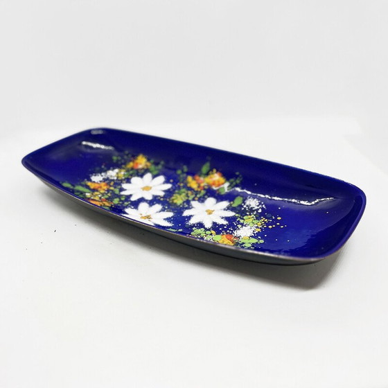 Image 1 of Vintage enameled platter, Germany 1960s