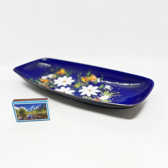 Image 1 of Vintage enameled platter, Germany 1960s