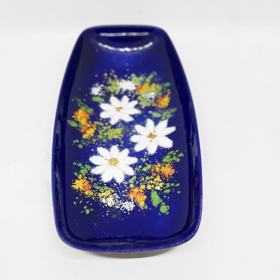 Image 1 of Vintage enameled platter, Germany 1960s