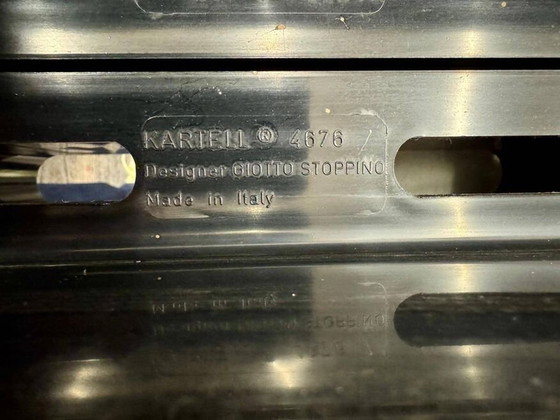 Image 1 of Porte-Revue Noir « Kartell » De Giotto Stoppino, Italie 1970