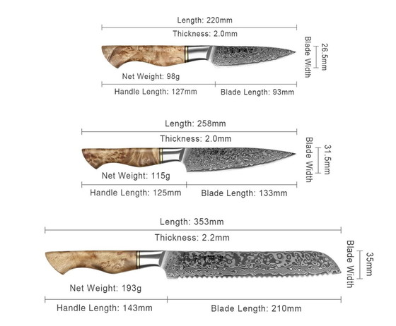 Image 1 of Kitchen Knife Set