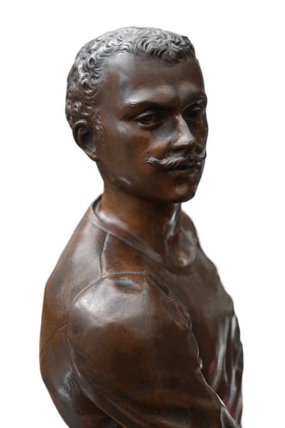 Image 1 of Luca Madrassi, Français Sculpture en bronze d'un escrimeur