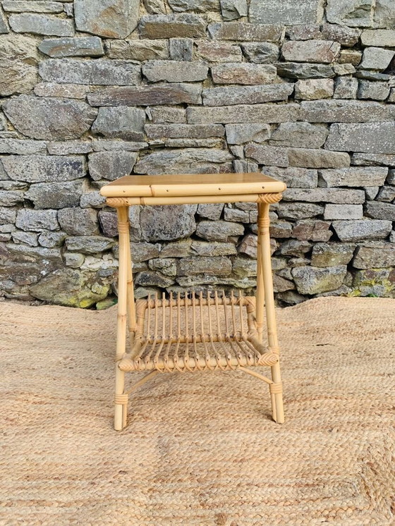 Image 1 of Rattan Sofa End