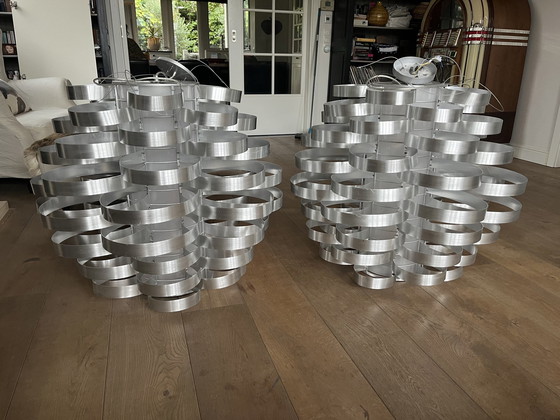 Image 1 of 2x Large Modern Pendant Lamp