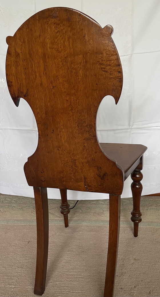 Image 1 of Mahogany Victorian Hall Seat