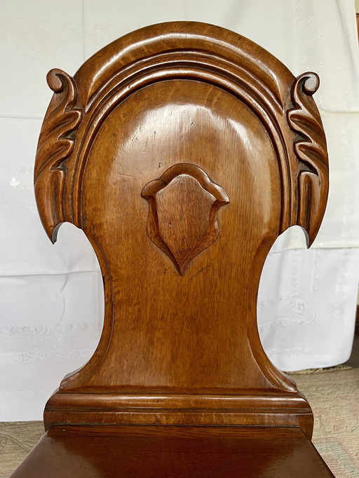 Mahogany Victorian Hall Seat