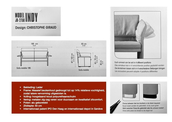 Image 1 of 2x Jori Sofas Model Indy