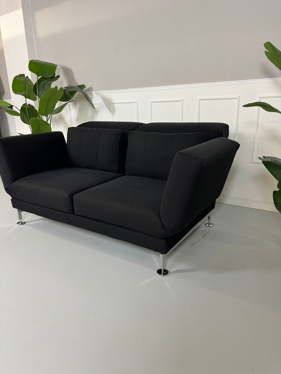 Image 1 of Brühl Moule designer sofa fabric couch relax function