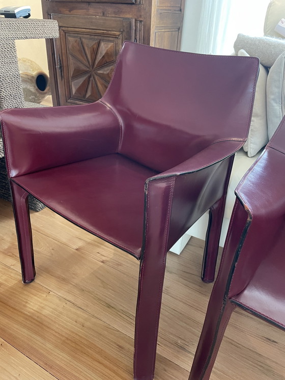 Image 1 of 6x Cassina Cab 412 + 2x Cassina Cab 413 Chairs