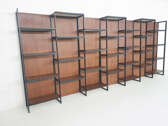 Image 1 of Large Book Cabinet Attributed To Pierre Guariche For Meurop, Belgium, 1960’S