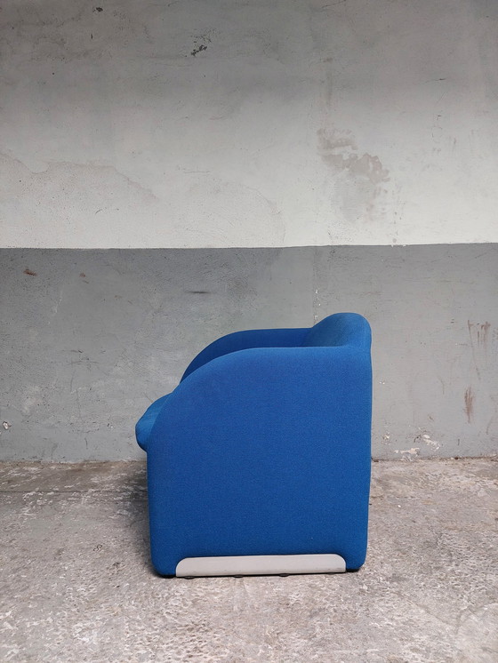 Image 1 of 2 X Blue Artifort Ben Armchairs