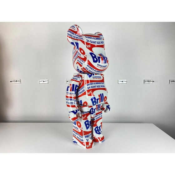 Image 1 of Vintage Bearbrick by Andy Warhol Brillo for Medicom