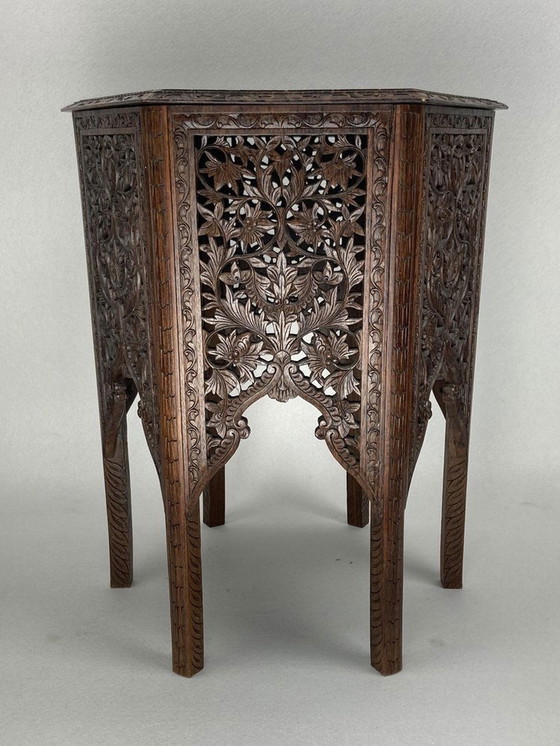 Image 1 of 19Th Century Burmese Hand Carved Side, 1890S